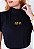 T-SHIRT GOLA ALTA - JESUS - ALTO RELEVO- PRETO - Imagem 1