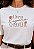 T-SHIRT FEMININA - ORA ESPERA CONFIA - COR MARFIM - Imagem 1