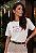 T-SHIRT FEMININA - ORA ESPERA CONFIA - COR MARFIM - Imagem 6