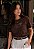 T-SHIRT FEMININA - DESCANSA NO SENHOR BEIJA-FLOR - COR MARROM - Imagem 6