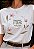 T-SHIRT FEMININA - COM AMOR ETERNO - COR MARFIM - Imagem 1