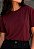 T-SHIRT FEMININA - BÁSICA - COR BORDO - Imagem 1