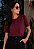 T-SHIRT FEMININA - BÁSICA - COR BORDO - Imagem 6