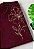 T-SHIRT FEMININA - FLOR ELEGANTE - COR BORDO - Imagem 3