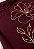 T-SHIRT FEMININA - FLOR ELEGANTE - COR BORDO - Imagem 6