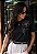 T-SHIRT FEMININA - FLOR ELEGANTE - COR PRETO - Imagem 6