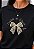 T-SHIRT FEMININA - VESTIDA DE GRAÇA - COR PRETO - Imagem 1