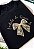 T-SHIRT FEMININA - VESTIDA DE GRAÇA - COR PRETO - Imagem 4