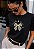 T-SHIRT FEMININA - VESTIDA DE GRAÇA - COR PRETO - Imagem 6