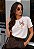 T-SHIRT FEMININA - PROTEGIDA POR DEUS BORBOLETA - COR MARFIM - Imagem 5