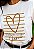 T-SHIRT FEMININA - O AMOR TEM UM NOME JESUS - COR MARFIM - Imagem 1
