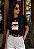 T-SHIRT FEMININA - DEUS É AMOR FLORES - COR PRETO - Imagem 5
