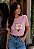 T-SHIRT FEMININA - OBSERVEM OS LÍRIOS- COR ROSA - Imagem 7
