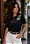 T-SHIRT FEMININA - MAIS DE TI E MENOS DE MIM - COR PRETO - Imagem 5