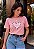 T-SHIRT FEMININA - CORAÇÕES JESUS - COR ROSA - Imagem 5
