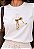 T-SHIRT FEMININA - CRUZ LAÇO JOÃO 3:16 - COR MARFIM - Imagem 1