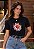 T-SHIRT FEMININA - FLOR JESUS É A LUZ DO MUNDO - COR PRETO - Imagem 5
