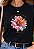 T-SHIRT FEMININA - FLOR JESUS É A LUZ DO MUNDO - COR PRETO - Imagem 1