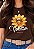 T-SHIRT FEMININA - VALIOSA - COR MARROM - Imagem 1