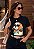 T-SHIRT FEMININA - CACHORRO COM LENÇO - COR PRETO - Imagem 5