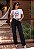 T-SHIRT FEMININA - CACHORRO COM FONE - COR MARFIM - Imagem 7