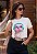 T-SHIRT FEMININA - CACHORRO COM FONE - COR MARFIM - Imagem 5