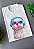 T-SHIRT FEMININA - CACHORRO COM FONE - COR MARFIM - Imagem 2