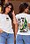 T-SHIRT FEMININA - NAÇÃO SANTA - COR MARFIM - Imagem 1
