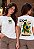 T-SHIRT FEMININA - FELIZ A NAÇÃO - COR MARFIM - Imagem 1