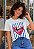 T-SHIRT FEMININA - CORAÇÃO AMADA POR DEUS - COR MARFIM - Imagem 5