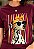 T-SHIRT FEMININA - DÁLMATA - COR BORDÔ - Imagem 1