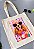 ECOBAG BOLSA DE ALGODÃO CRU - CACHORRO FLORES - Imagem 2