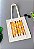 ECOBAG BOLSA DE ALGODÃO CRU - LISTRAS ADORADORA - Imagem 1
