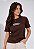 T-SHIRT FEMININA - PERDOADO PERDIDO MAS AGORA FUI SALVO - COR MARROM - Imagem 5