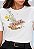 T-SHIRT FEMININA - ARRANJO DE FLORES AMADA 1 JOÃO - COR MARFIM - Imagem 1