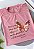 T-SHIRT FEMININA - BORBOLETA ELE É O MEU DEUS - COR ROSA - Imagem 3