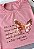 T-SHIRT FEMININA - BORBOLETA ELE É O MEU DEUS - COR ROSA - Imagem 4