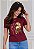 T-SHIRT FEMININA - FLOR MARANATA - COR BORDÔ - Imagem 5