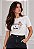 T-SHIRT FEMININA - BORBOLETA E FLORES DEUS É BOM - COR MARFIM - Imagem 5