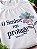 T-SHIRT FEMININA - O SENHOR ME PROTEGE - COR MARFIM - Imagem 6