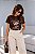 T-SHIRT FEMININA - FLOR DEUS FAZ FLORESCER - COR MARROM - Imagem 6