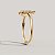 Anel ferradura diamantes  em ouro 18k - Imagem 3