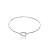 Bracelete estribo cravejado  prata 925 - Imagem 2