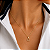Colar estribo em prata 925 banho ouro 18k - Imagem 2