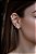 Piercing fake pressão cravejado zircônia  prata 925 - Imagem 1