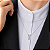 Colar carinha diamantes em ouro branco. - Imagem 3
