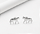 Brinco cavalo prata 925 - Imagem 1