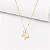 Colar cavalo vazado ouro 18k - Imagem 1