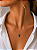 Colar carinha diamantada rodio negro em prata 925 - Imagem 2