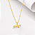 Colar cavalo salto prata 925 banhado a ouro - Imagem 1